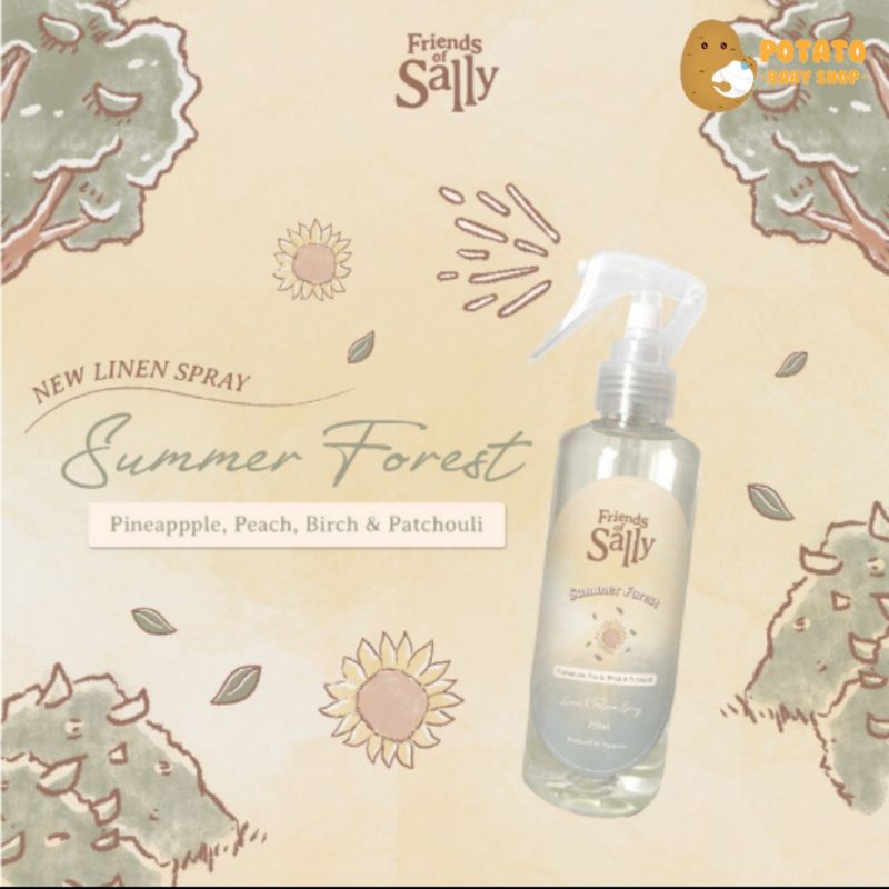 Friends Of Sally Summer Forest Linen Bed &amp; Room Spray