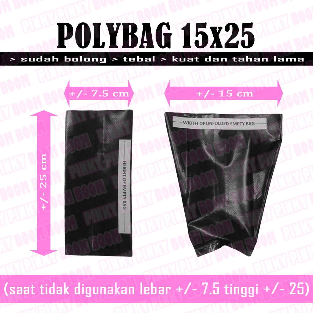 1pc Polybag L 15x25 Polybag Lipat / Polibag / Polibeg / Polibek / Kantong Tanaman 15 x 25