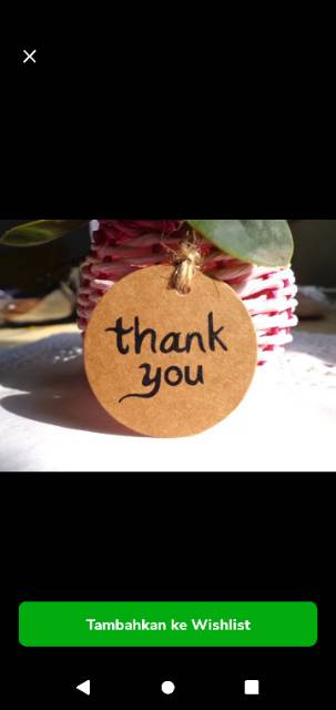 Hang tag | label merk | thank you | for you | handmade  30 pcs