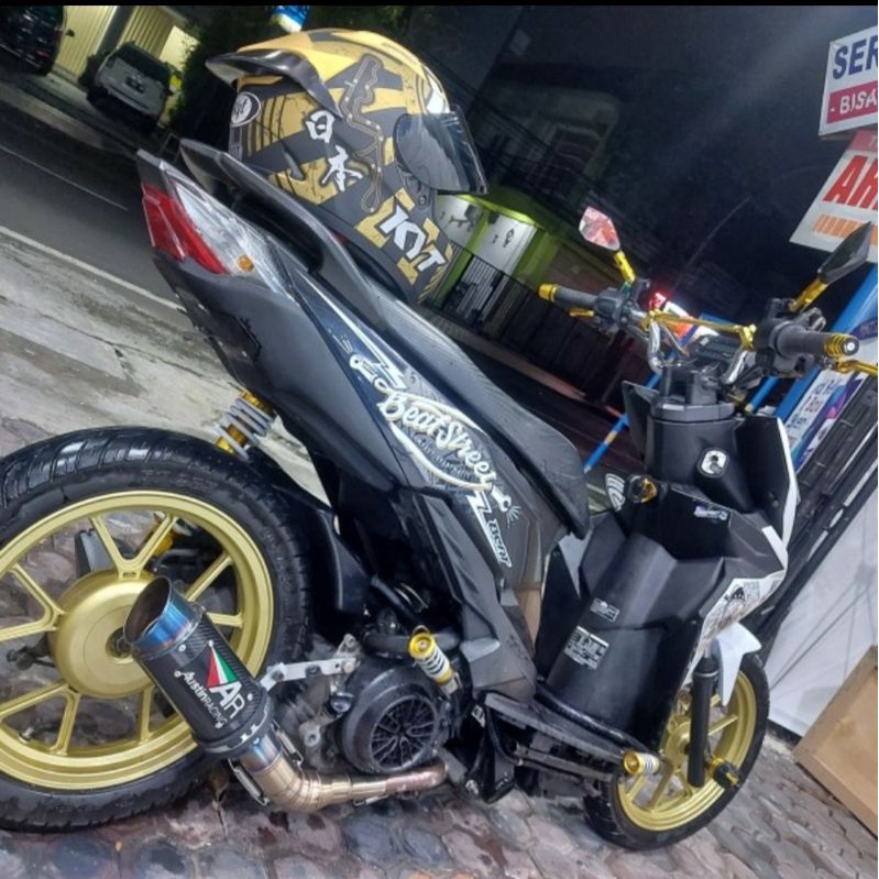 Undertail beat street Esp Sporty Eco Modifikasi Variasi Custom Spakbor belakang