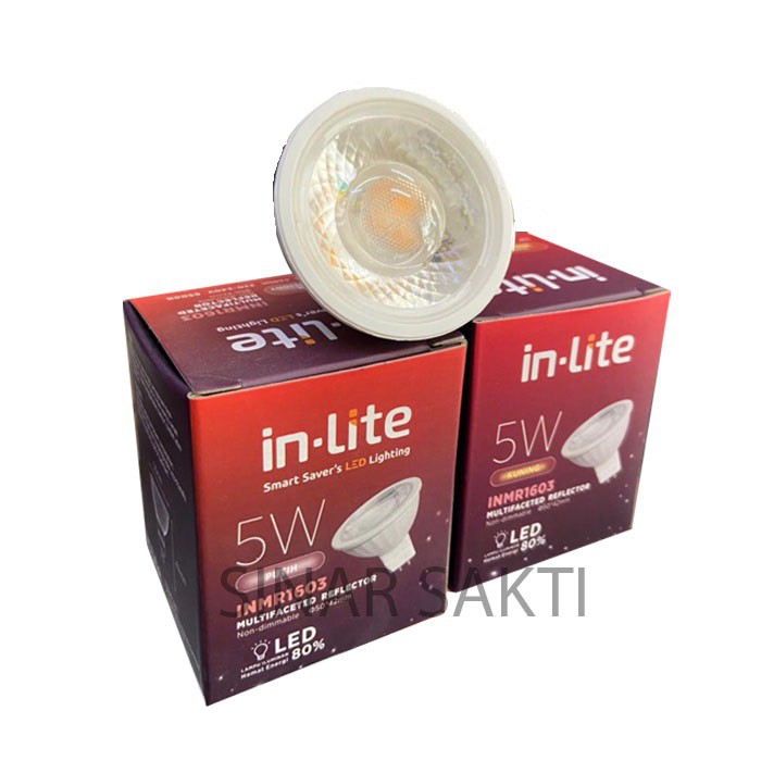 INLITE Lampu MR16 5W 5 W 5 Watt 5WATT Lampu Halogen In-Lite INMR1603