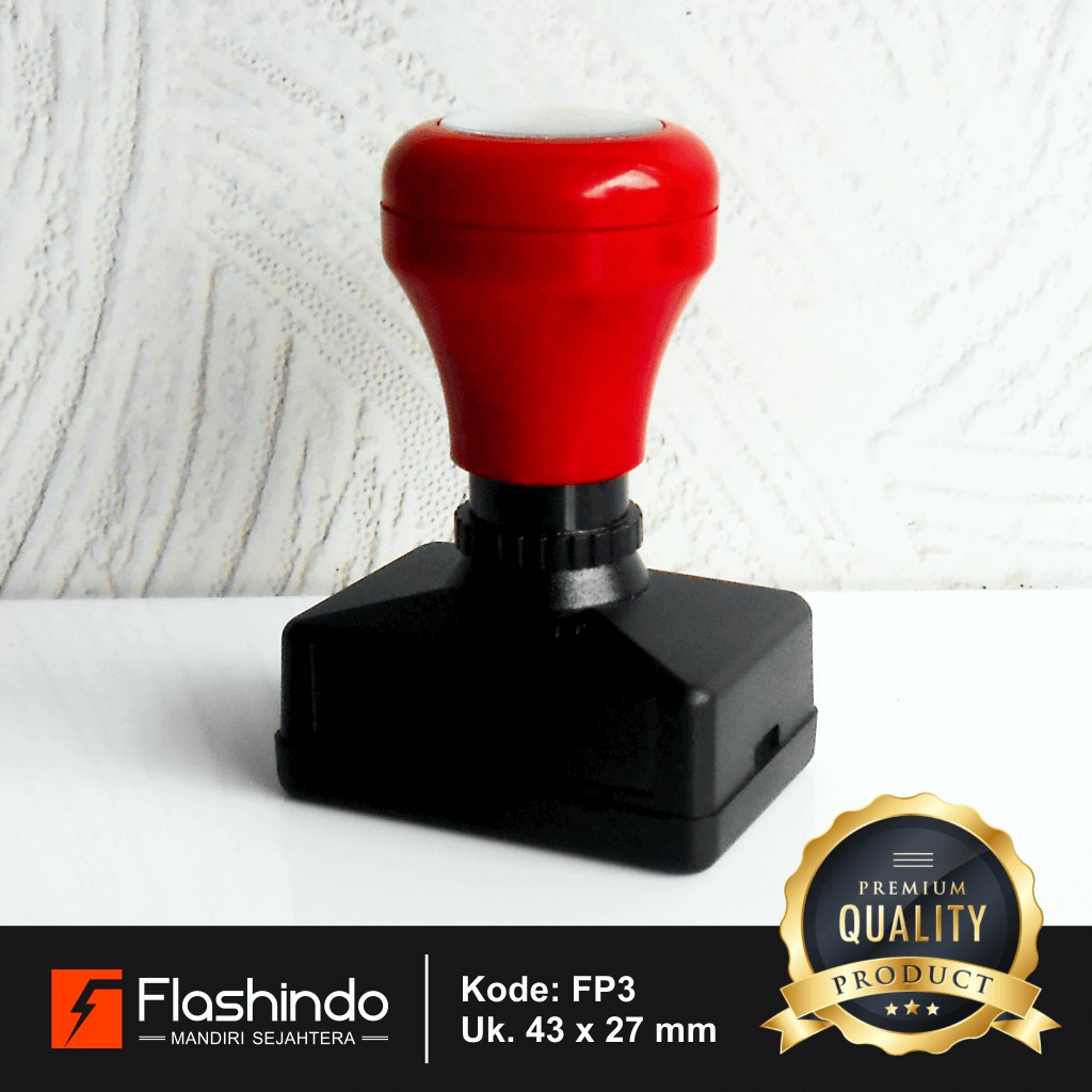 

Flashindo | Stempel Warna Persegi Panjang | Ukuran 43 x 27 mm | Pesan Stempel Murah