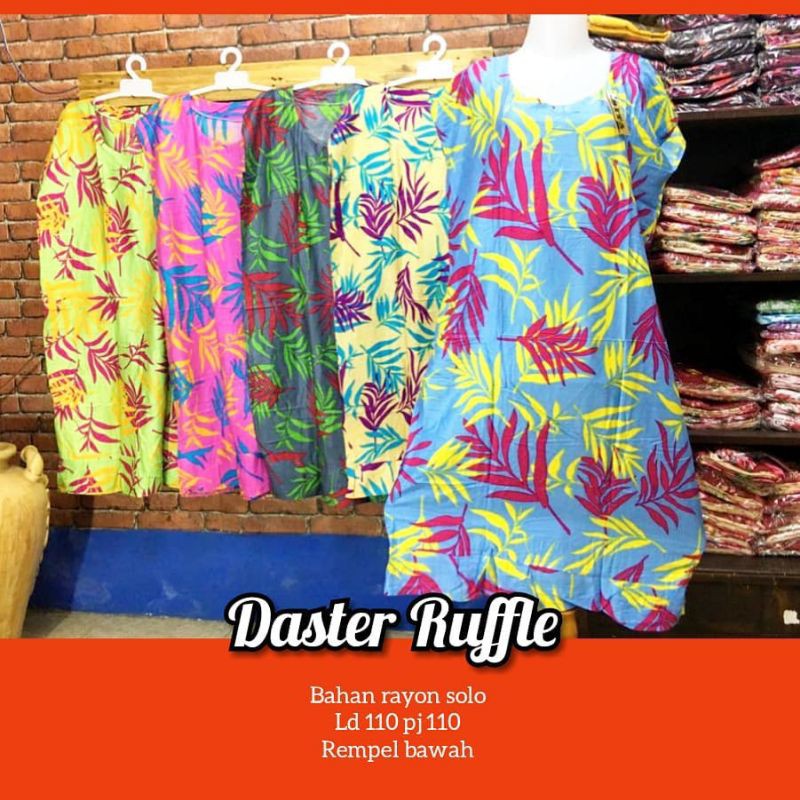 DASTER GROSIR RUFFLE ADEM RAYON SOLO