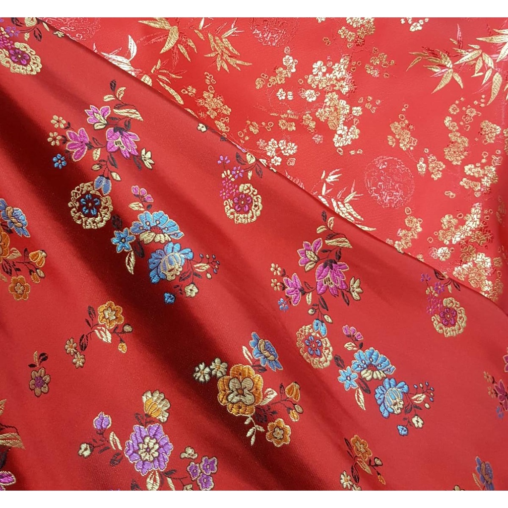 KAIN CHEONGSAM MERAH CHINESE NEW YEAR