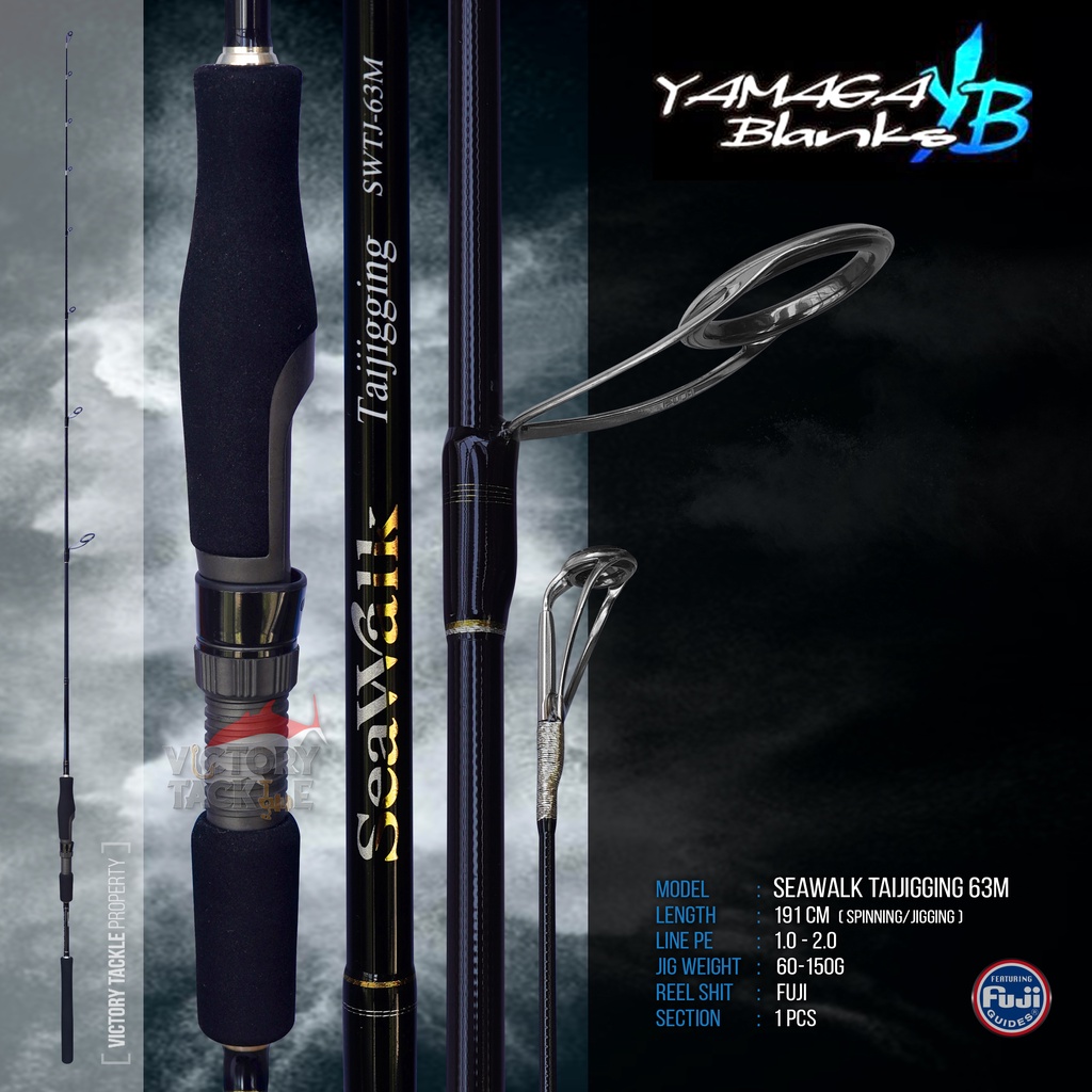 JORAN PANCING ROD  YAMAGA BLANKS SEAWALK TAIJIGGING SWTJ-63M BOAT LIGHT JIGGING