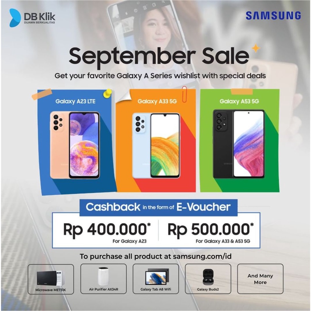 Handphone SAMSUNG GALAXY A33 5G 8/256GB - A33 8GB 256GB Garansi Resmi