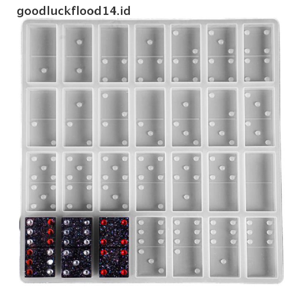 [OOID] Silicone Dominoes Game Toy Making Mold Resin Epoxy Craft DIY Mould Casting ID