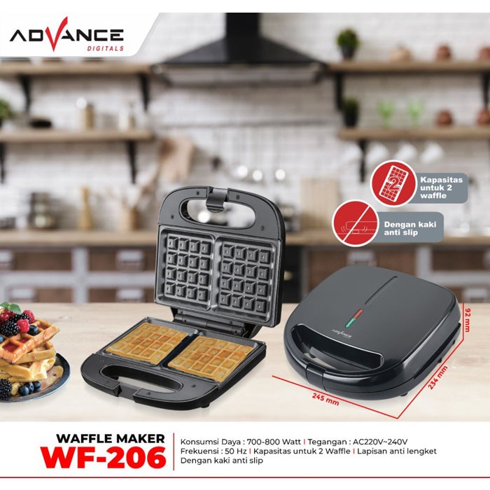 Advance WF-206 Waffle Maker Pembuat Wafel