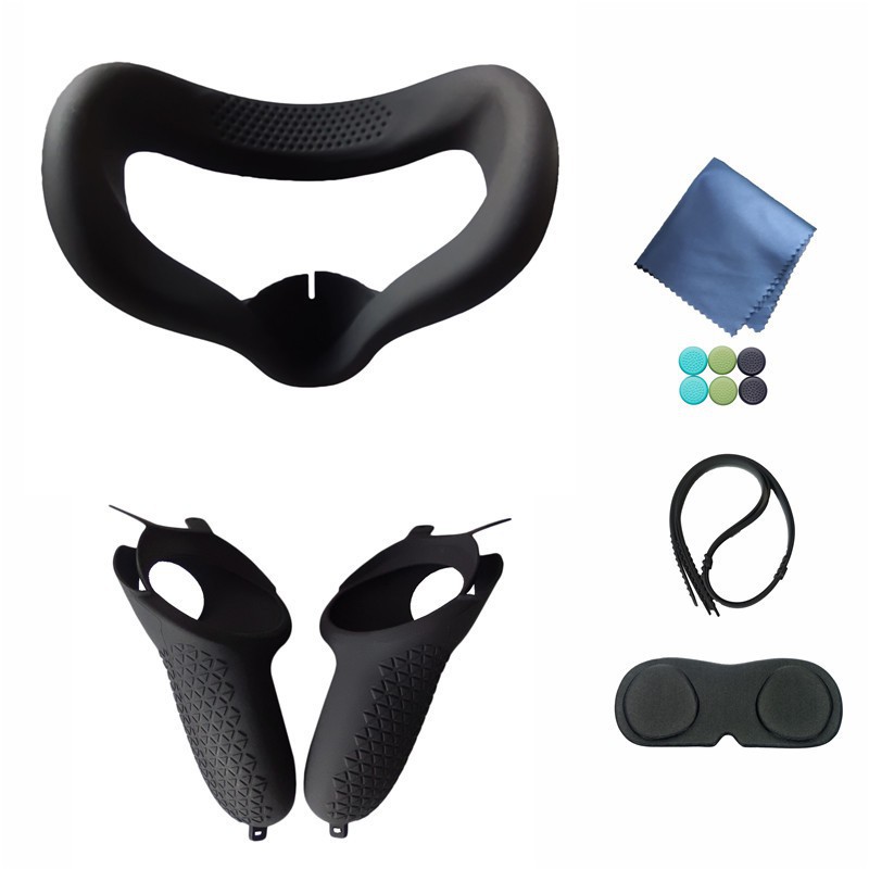 Cover Pelindung Pegangan Kacamata Vr Oculus Quest 2 Bahan Silikon