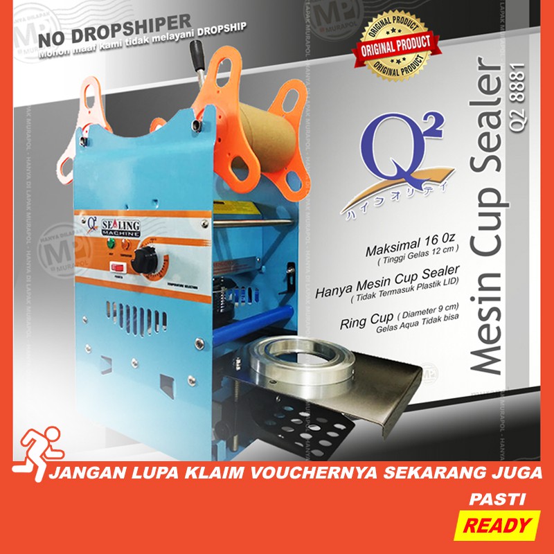 Jual Q2 8881 Sealing Machine Mesin Cup Sealer Press Gelas Plastik