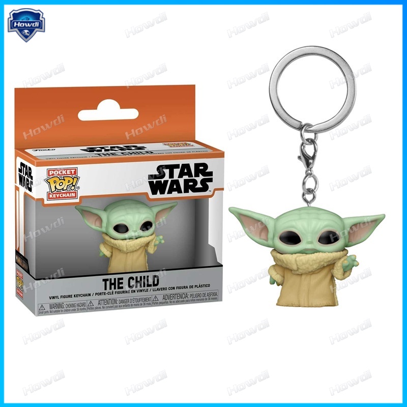 Gantungan Kunci Bentuk Kartun Star Wars Yoda Mengunyah