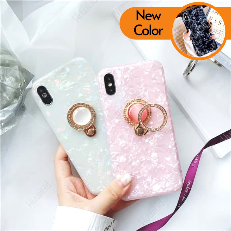 Crystal Glitter Ring Soft Case SAMSUNG A2 A3 A5 A6 A7 A8 A9 Core Pro Plus Star 2015 2016 2017 2018