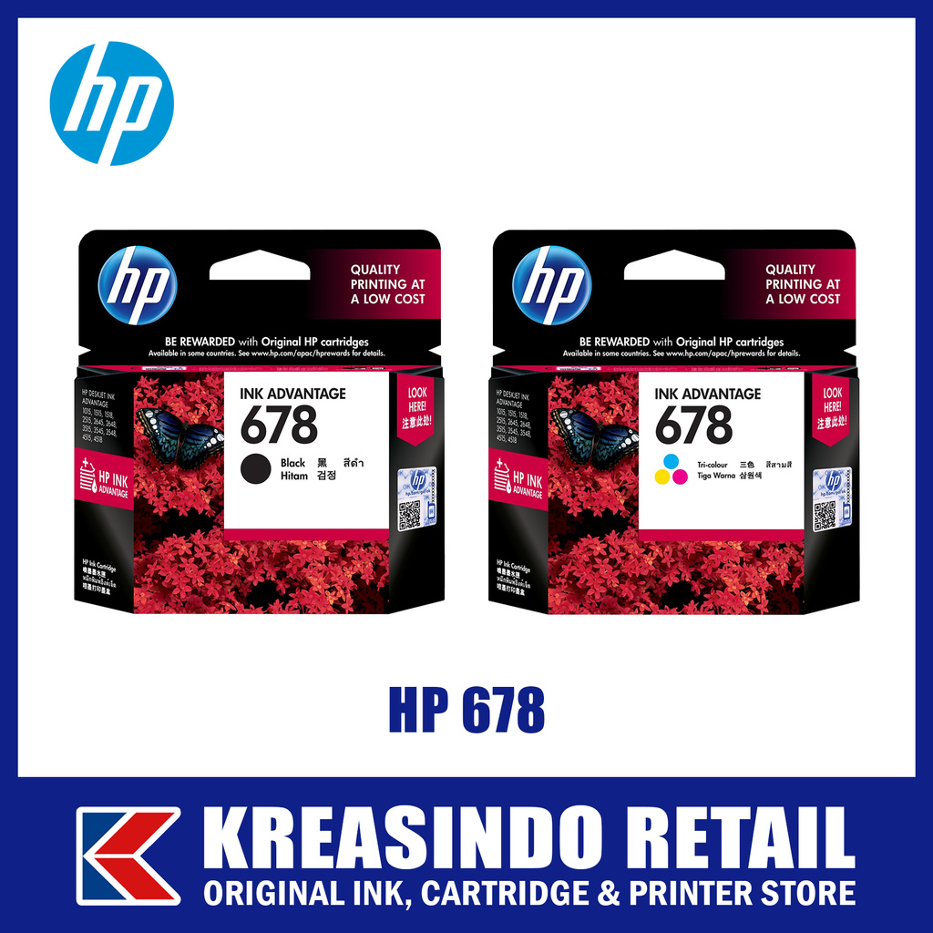 HP 678 Tinta / Cartridge Original