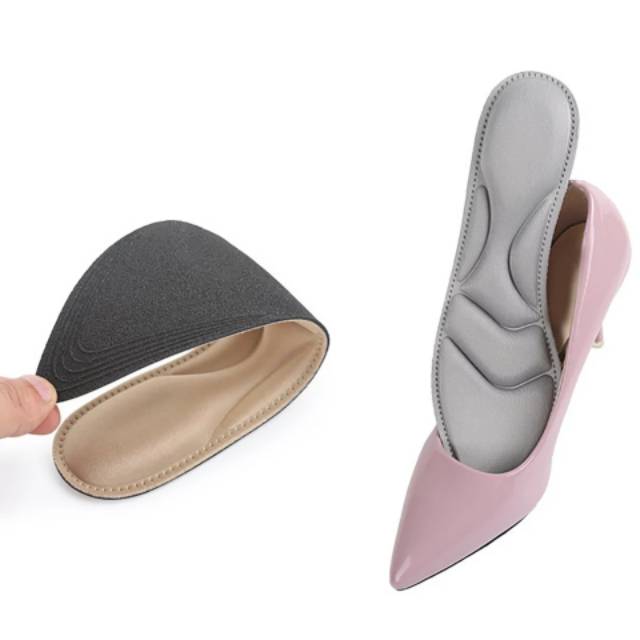 Insoles Busa 4D Insole Alas Sepatu Flat Shoe Pad High Heels Shoes Arch Tumit