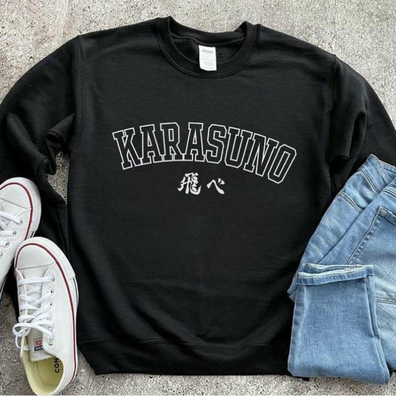 S - XXXXXL(6XL) Sweater KARASUNO High School Volleyball Club ICS Sweatshirt BIGSIZE Crewneck HAIKYUU