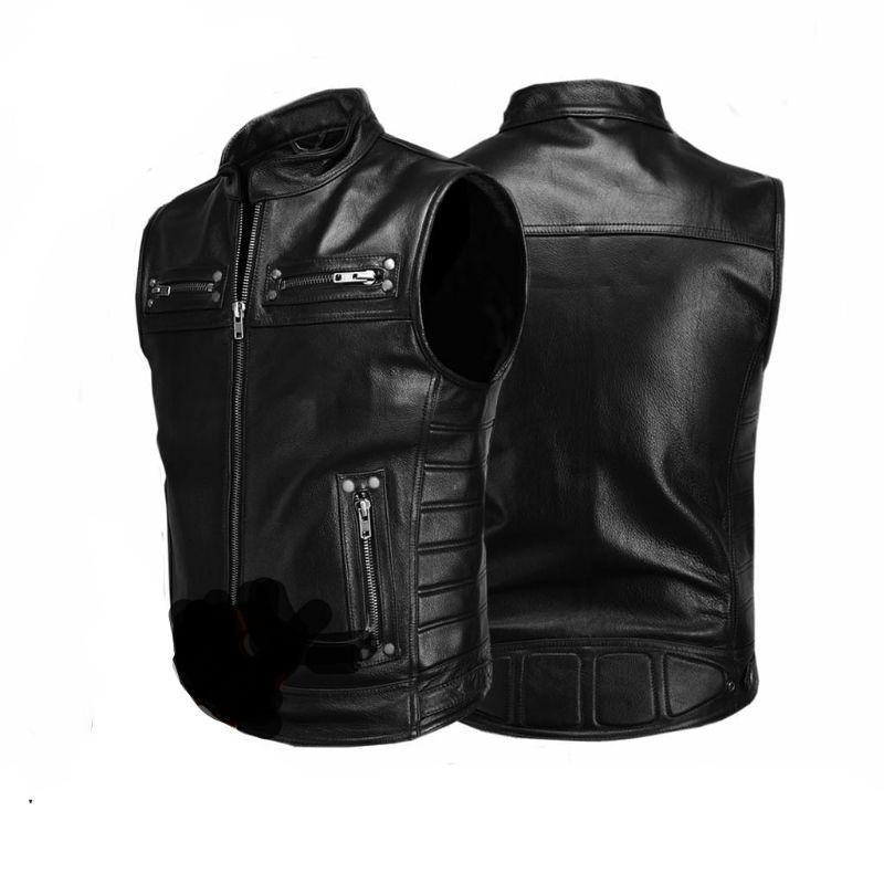ROMPI KULIT VEST KULIT ASLI BIKERS MF.VEST.03