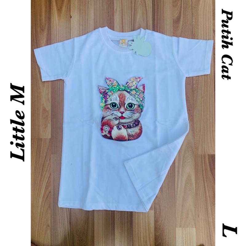 Kaos Anak Little M size L Motif Cantik