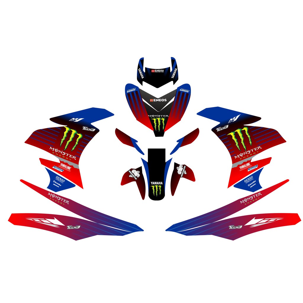 decal mx king biru merah