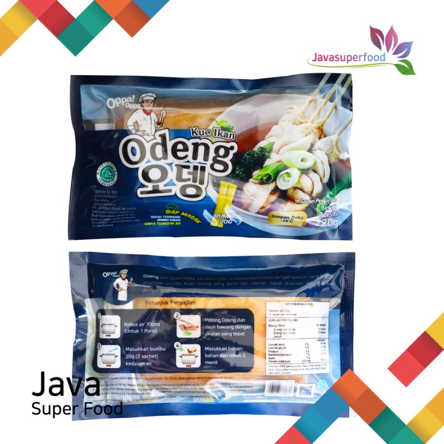 Oden Odeng 6 Lembar Eomuk Korean Fish Cake 200g+Bumbu [ Halal ]