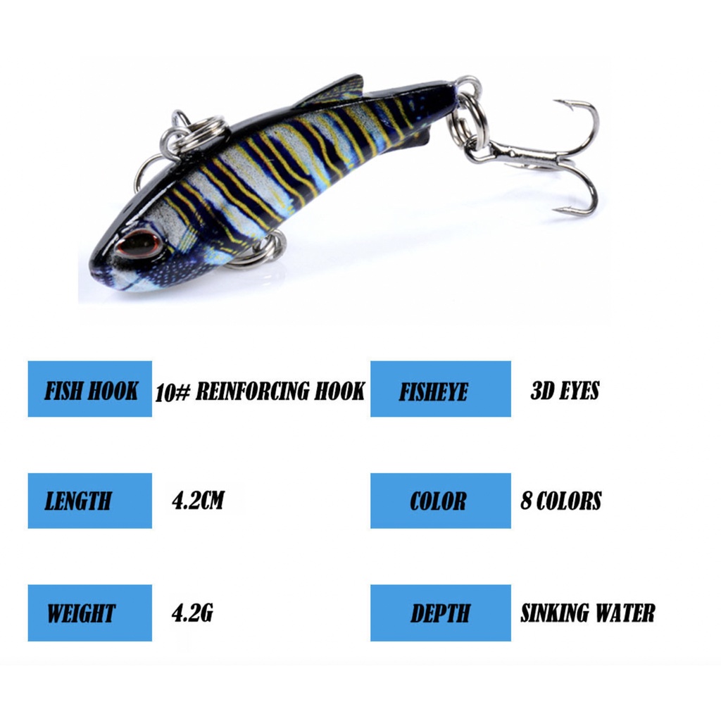 UMPAN IKAN  MINNOW  4,2gr PANJANG 4,2 CM TIPE SINKING TENGGELAM CASTING LURE FISHING LURE