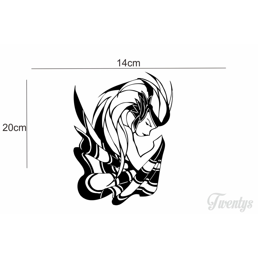 

STIKER ANIMEE GIRLS CUTTING STICKER VINYL DECAL
