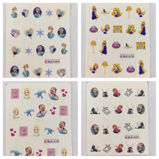 Stiker kuku/ Nails art Sticker frozen