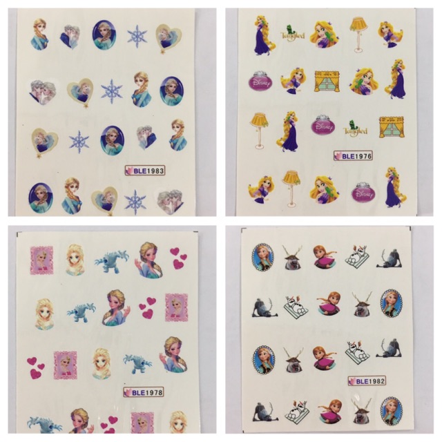 Stiker kuku/ Nails art Sticker frozen