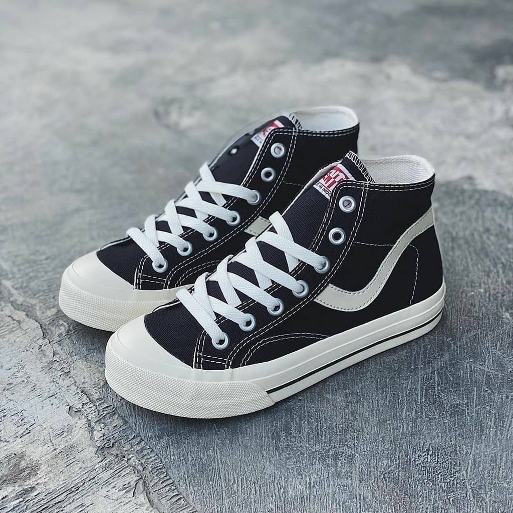 Ventela Public High Black Natural Original 100% Sepatu Vantela