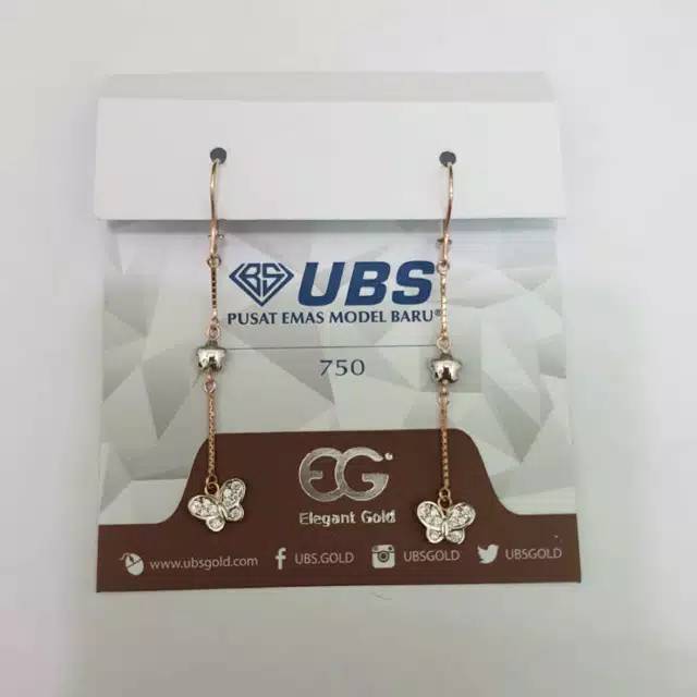 ANTING EMAS PAPPILON PANJANG