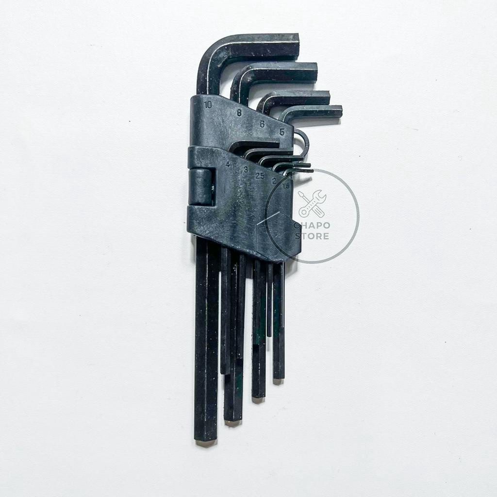 kunci l set tanggung 9pcs kunci l set tanggung hex key wrench set 9pcs