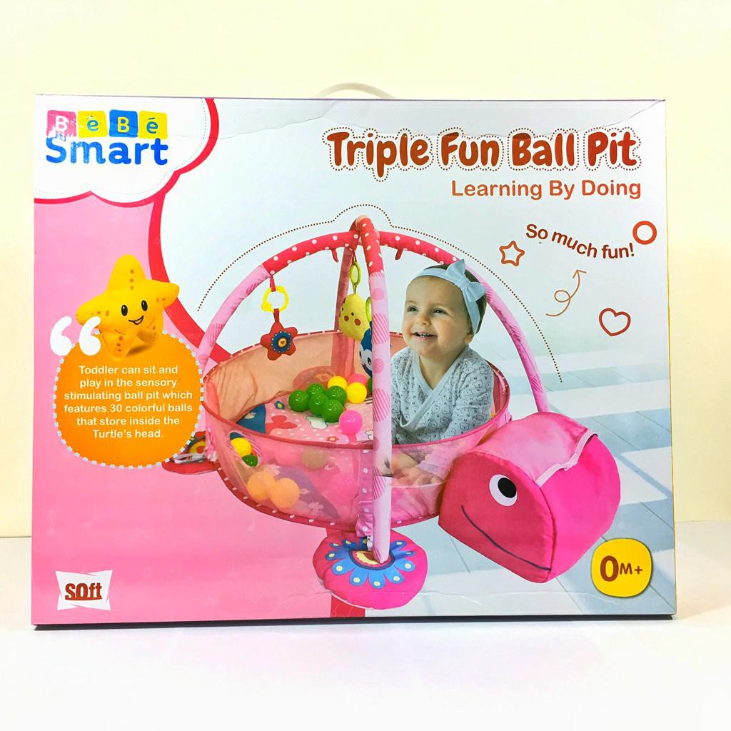 Bebe Smart Triple Fun Ball Pit Playgym Mainan Baby Shopee Indonesia