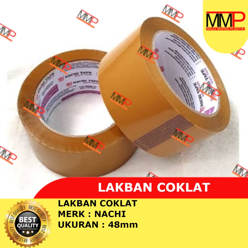 

Isolasi Lakban Coklat Nachi 48 mm / isolasi coklat besar 2