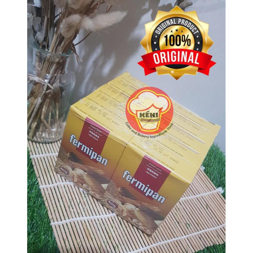 

FERMIPAN ragi instan 10 BOX ( 1 Box isi 4 sachet@11gr )