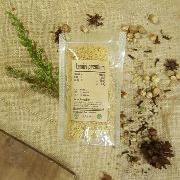 

KEMIRI BUBUK PREMIUM 250 GRAM - Aleurites Moluccanus - MURNI