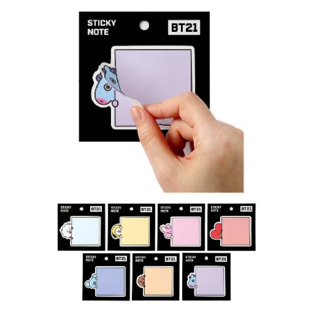 

READY STOCK Sticky Note BT21 BTS Bangtan Boys Memopad note kertas memo