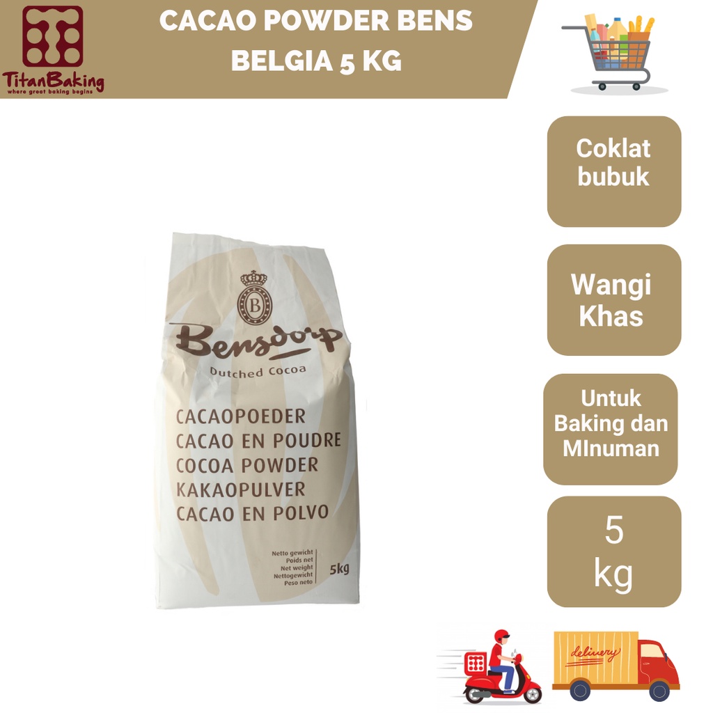

Cacao Powder Bensdorp Belgia 5kg / Coklat Bubuk Bensdrop Premium Belgia Grosir Murah