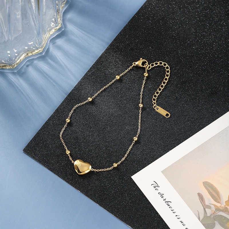 R2 gelang kaki tangan jedar hati titanium cantik