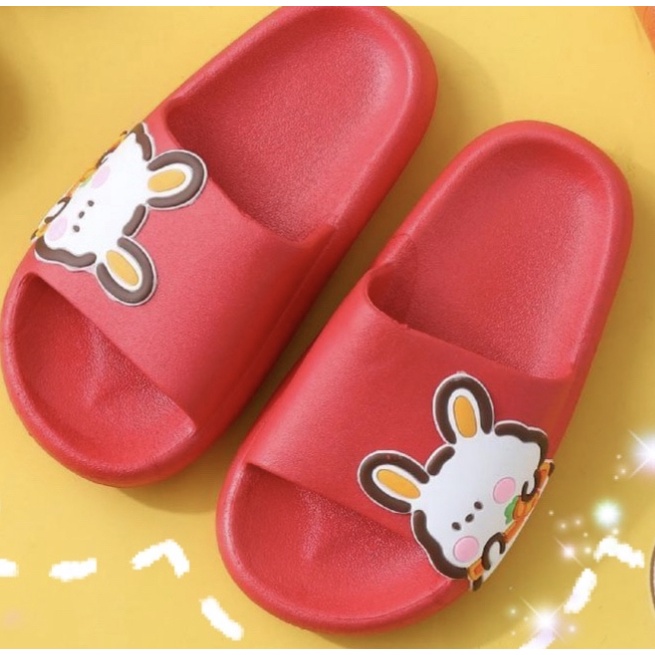 [NEW] Sandal Slop Jelly Karet Anak Cewek Simple Bunny Kelinci Cute Lucu Cantik Gemoy MGR Mokaya Balance (2228) /Size 24-29