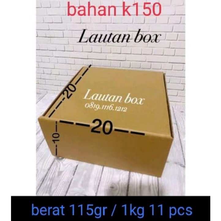 

Dus 20x20x10 cm die cut murah box karton box - dus souvenir / kotak makan/kardus