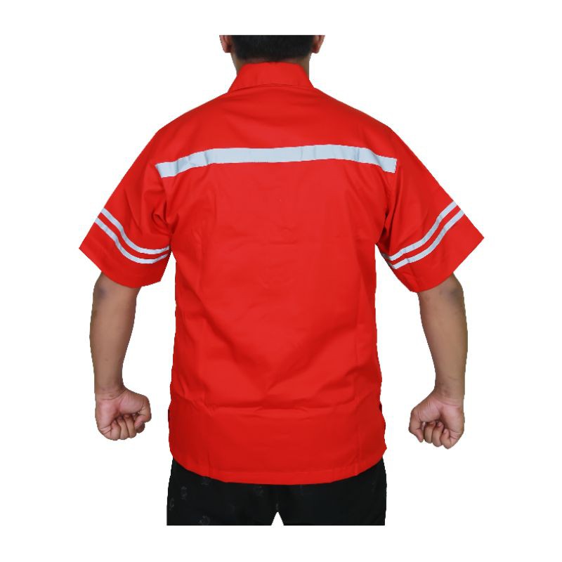 Atasan Wearpack tangan pendek/baju kerja lapangan