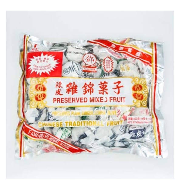 

Manisan Buah Kering Tang Hoi Kee Preserved Mixed Fruit 400 Gram