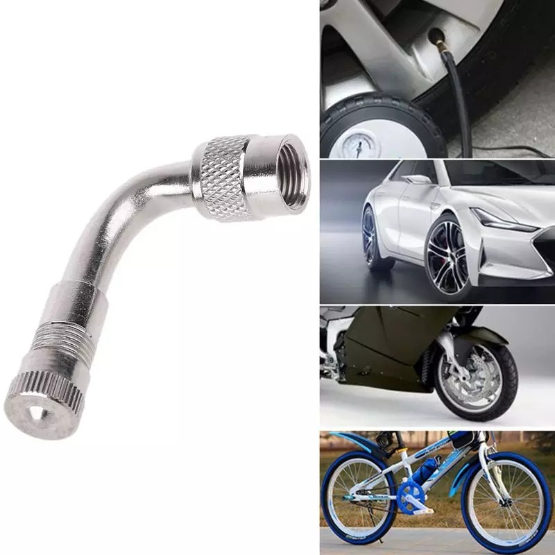 Adaptor Lubang Angin Ban Kendaraan Untuk Motor Sepeda Mobil 90 Derajat