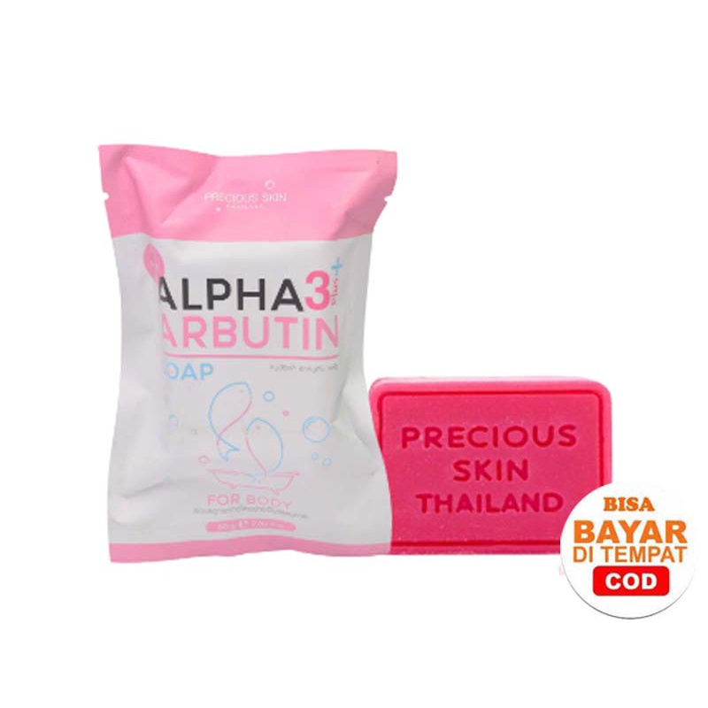 Alpha Arbutin 3 Plus Collagen Whitening Soap / Sabun Pemutih Badan / Sabun / Soap 80g