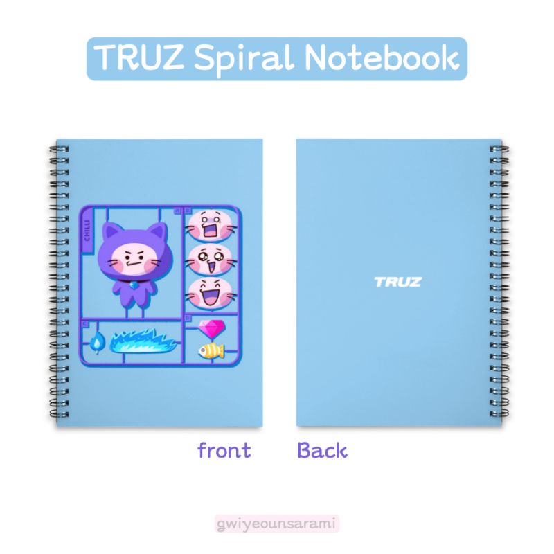 

Treasure / Truz hard cover spiral notebook
