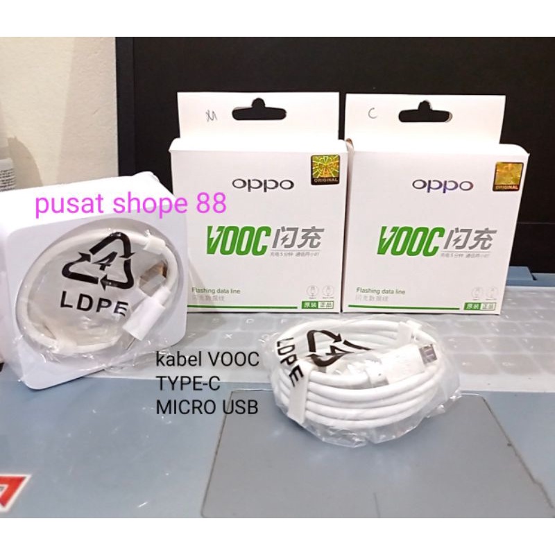 OPPO KABEL DATA Original MICRO USB/TYPE-C VOOC 4A