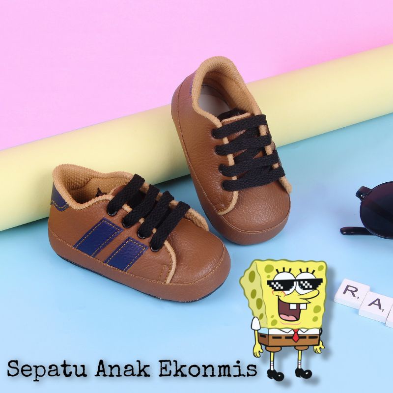 Prewalker Sepatu Bayi Laki-laki Usia 0 6-12 Bulan Belajar Jalan ADS Sepatu Anak Ekonomis