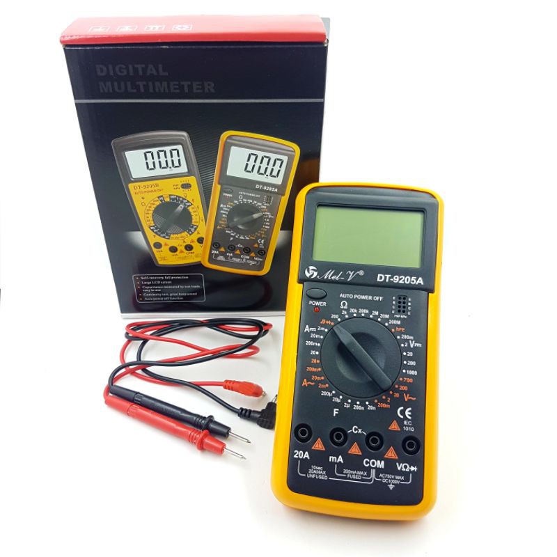 Avometer / Multitester digital / Digital Multimeter DT-9205A by Mel-V