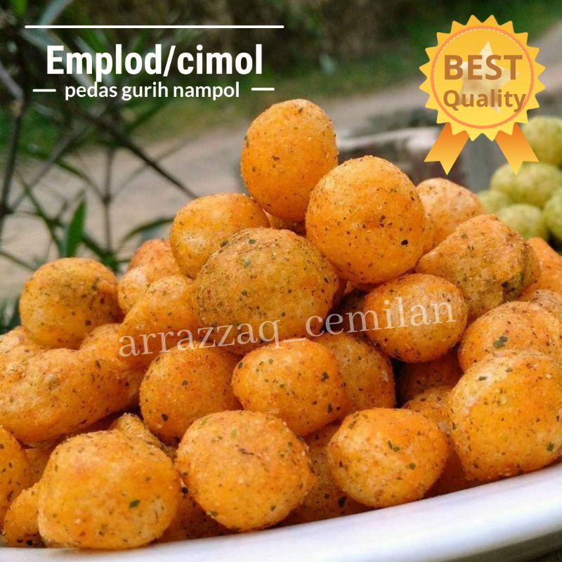 

Cimol kering emplod pedas jrk 200 gr / endog lewo keripik pedas basreng seblak