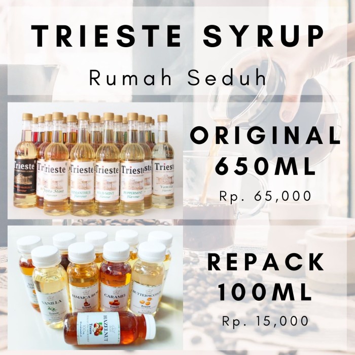 

Ay00! 650 mL Vanila Sirup Trieste - Vanilla Syrup
