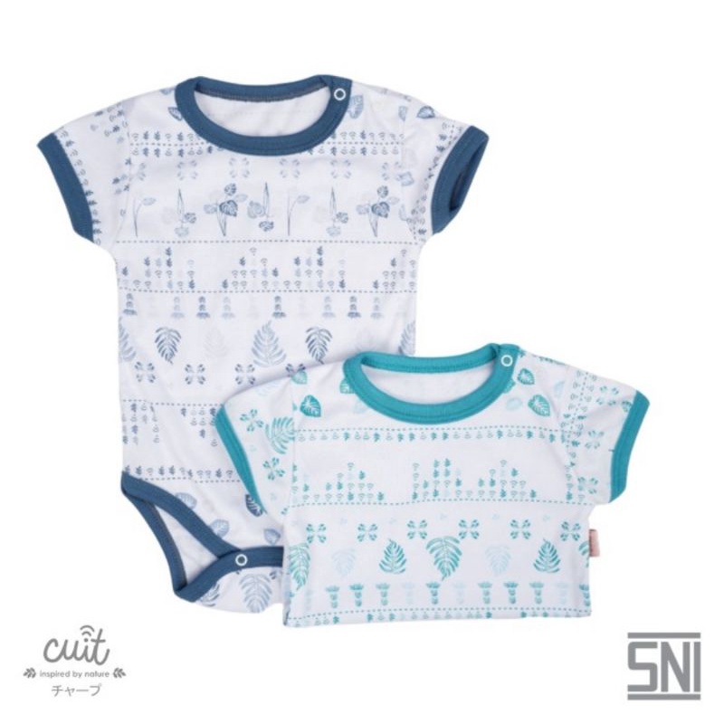 Cuit Bodysuit Lengan Pendek Bayi Monie Series/Jumper Bayi